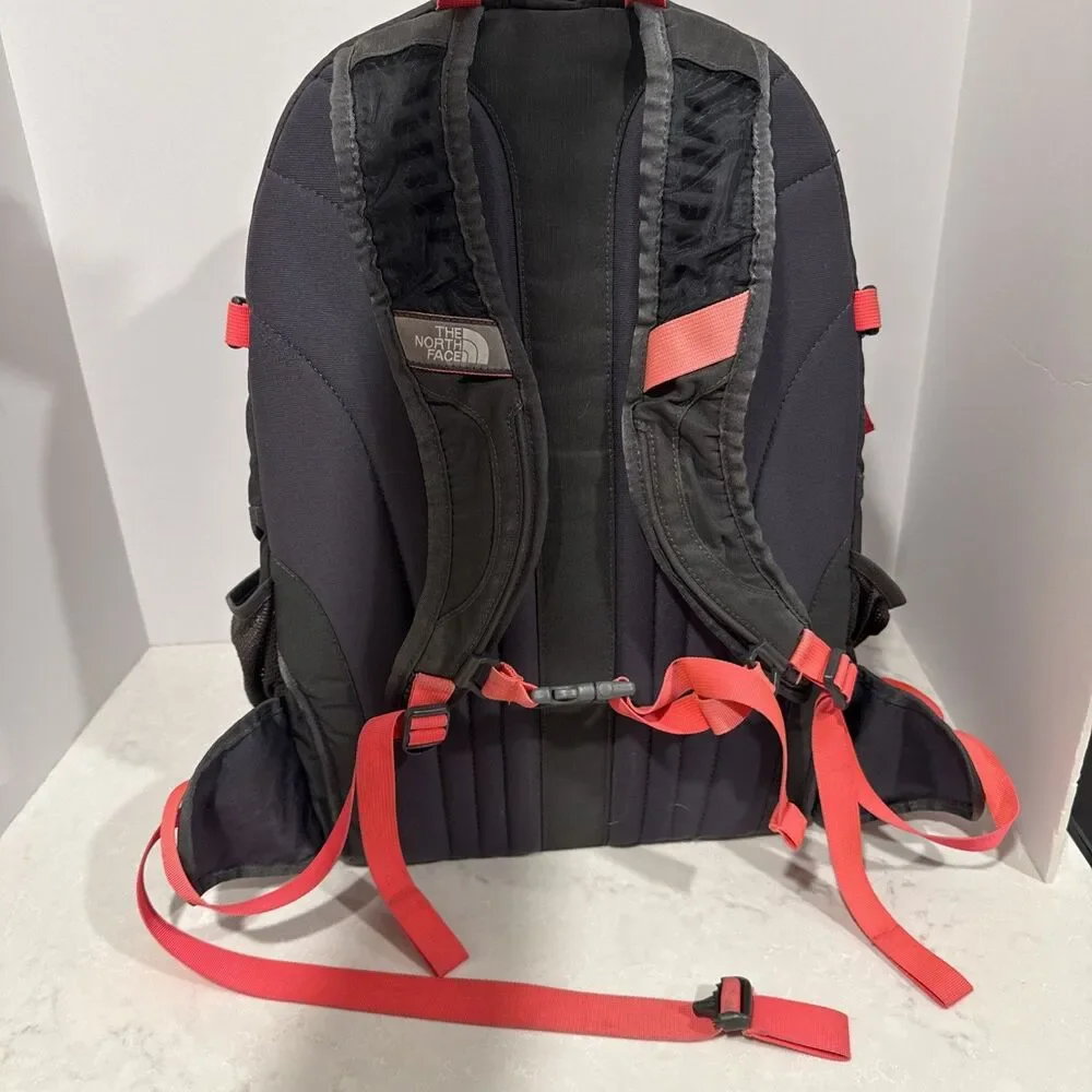 North Face Backpack Borealis Gray Pink Coral Backpack. see Description.